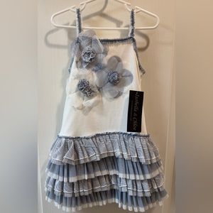 Isobella & Chloe Size 4 Tank & Tulle dress-New w/ Tags